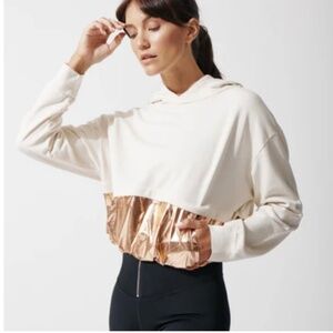 Heroine Sport Ivory Copper Sport Hoodie NWT